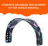 WC HeadbandZ Maxwell - Upgraded Silicone Headband for Audeze Maxwell by Wicked Cushions - Enhanced Flexibility, Comfort, and Style with Matching E...