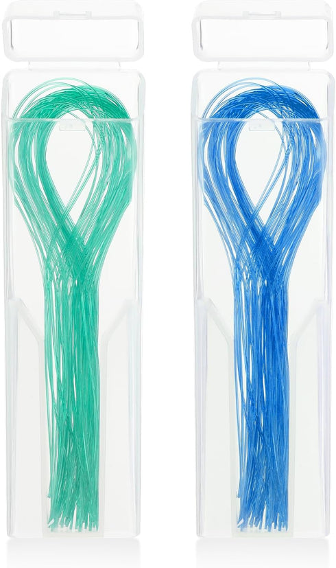 Dental Floss Threader, Biodegradable Threader Multifunctional Nylon Loop Design for Your Teeth Deep Clean Floss for Braces Bridges & Implants 100 ...