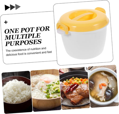 Rice Cooker Rice Maker Cooker Micro Food Steamer Microwave Mini Food Steamer Induction Heater Tool Rice Making Tool Oven Rice Steamer Oatmeal Trav...