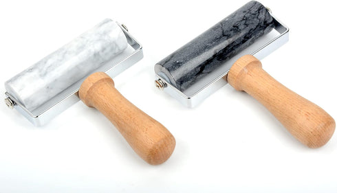 Rolling Pin Pizza Roller, Marble Roller Non-Stick T-Type, For Cake Baking Tortilla Fudge Pizza Cookies and Other Kitchen Baking Cooking (Type 1 Bl...