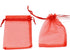 50pcs Drawstring Organza Jewelry Candy Pouch Christmas Wedding Party Favor Gift Bags (8x12, Red)...