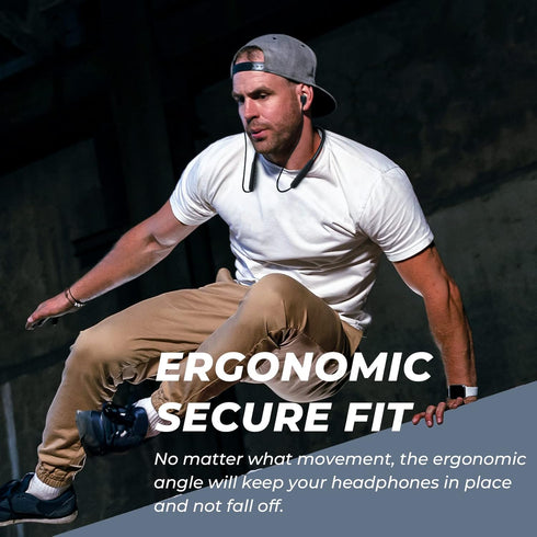 N18 Neckband Bluetooth Earbuds, Wireless Bluetooth 5.2 Headphones with Microphone, Ultra-Lightweight Comfort, IPX7 Waterproof, Deep Bass Strong Be...