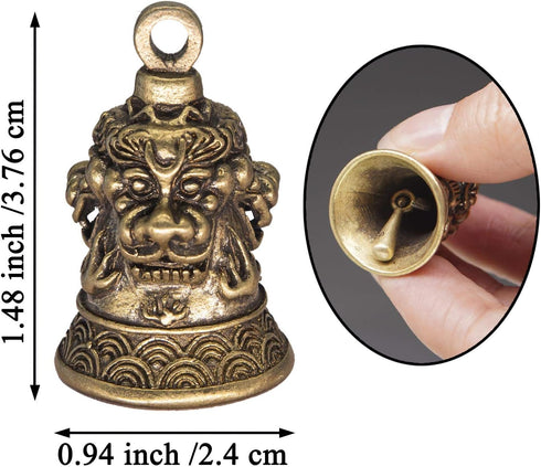Guardian Brass Luck Bell for Motorcycle Car Bike Key Ring...