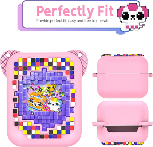 Silicone Case for Bitzee Interactive Toy Digital Pet and Case, Protective Holder Skin for Bitzee Virtual Electronic Pets Kids Toys (Pink)...