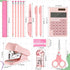 15 Pcs Back to School Supplies for Kids Cute Stationery Supplies Mini School Office Supplies Kit includes Stapler Ruler Pencils Scissor Pencil Sha...