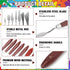Painting Knife Set, 7pcs Wood Palette Knife Painting Tools Stainless Steel Palette Knife Set Oil Painting Mixing Scraper Art Painting Spatula Kit ...