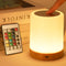Night Light, LED Touch Bedside Table Lamp, Muti-Colour, USB Rechargeable, Remote Control, Portable Lamp for Baby Bedroom, Living Room...