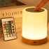 Night Light, LED Touch Bedside Table Lamp, Muti-Colour, USB Rechargeable, Remote Control, Portable Lamp for Baby Bedroom, Living Room...