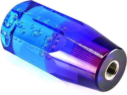 Automatic Gear Shift Knob,Crystal Shifter Boot Knobs,Universal Cool Car Accessories Blue+Purple(10CM)...