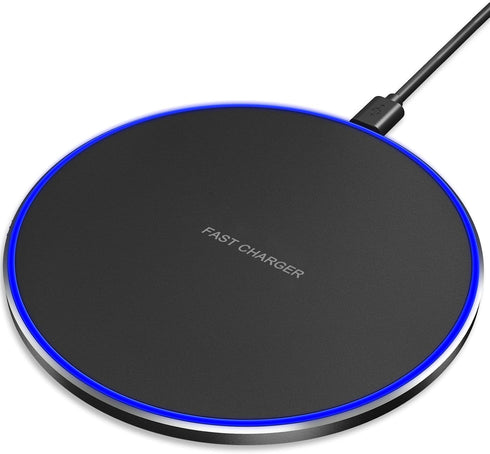 Fast Wireless Charger (Pad), 10W Max Wireless Charging Compatible with iPhone 14/14 Plus/14 Pro/14 Pro Max/13/12/SE/11/X/XR/8, AirPods/AirPods Pro...