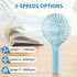RJVW Portable Handheld Fan, 3 Speeds Mini Portable Fan, Rechargeable Powerful Hand Fan, Battery Powered Small Personal Lash Fan for Travel Concert...