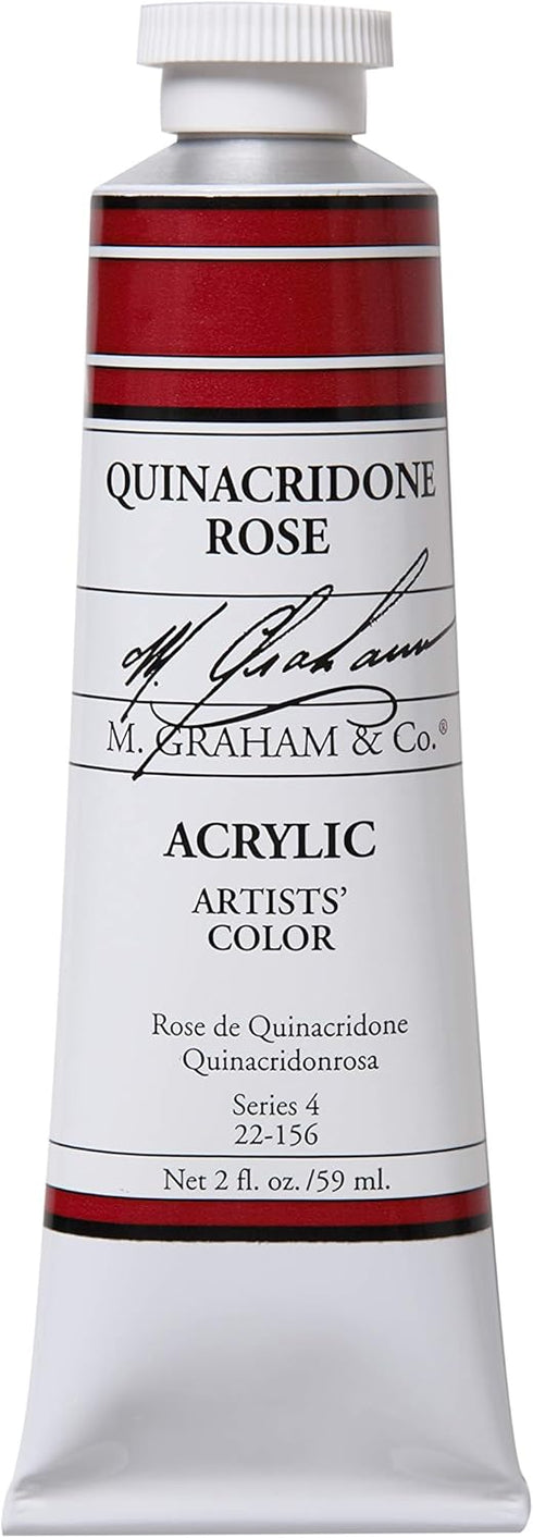 M. Graham & Co. 22-156 M. Graham 2-Ounce Tube Acrylic Paint, Quinacridone Rose...