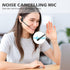 Bluetooth V5.3 Headphones w/Noise Cancelling Boom Mic, Open Ear Headset with Mic, Lightweight Comfortable Wireless Headset for Phone Call Office M...