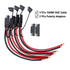 4PCs 10 AWG SAE Connector to Bare Wire Pigtail Pure Copper Cable with Dust Caps and 2PCs RP Adapters for Quick Connect Motorcyclist Solar Panel Ba...