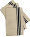 Aunt Martha's 18"x28" Black Striped Dish Towels Pkg of 3...