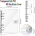 2 PCS A5 Clear Soft PVC Notebook Cover, Refillable Paper PVC Binder, Loose Leaf Personal Planner Binder (2 Transparent)...