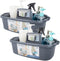 JiatuA Large Cleaning Supplies Organizer with Handle Portable Shower Caddy Basket Plastic Bucket Tool Storage for Bathroom, Bedroom, Kitchen, Coll...