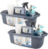 JiatuA Large Cleaning Supplies Organizer with Handle Portable Shower Caddy Basket Plastic Bucket Tool Storage for Bathroom, Bedroom, Kitchen, Coll...