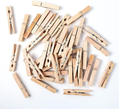 (Pack of 50) Wooden Clothespins About 2-7/8" Long...