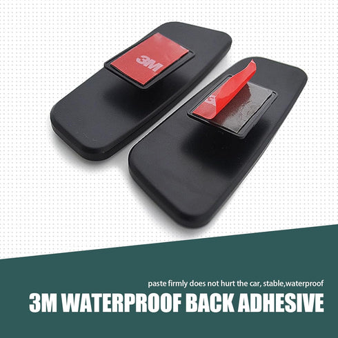 2 PCS Car Rearview Mirror Blind Spot Mirror, 3.7 x 1.4" Curved Rectangular Mirror to Expand Field of View, Angle Adjustable Reversing Parking Auxi...