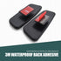 2 PCS Car Rearview Mirror Blind Spot Mirror, 3.7 x 1.4" Curved Rectangular Mirror to Expand Field of View, Angle Adjustable Reversing Parking Auxi...