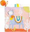 Manhattan Toy Llama Themed Soft Baby Activity Book with Squeaker, Crinkle Paper and Baby-safe Mirror Small...