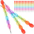 NUOBESTY 16pcs Stackable Pencils Colored Bead Pencils Rainbow Buildable Pencil Writing Drawing Pencils Stationery Supplies Party Favors Non-sharpe...