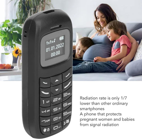 GOWENIC BM70 Mini Smartphone, 2G Unlocked Small Mobile Phone with 0.66 Inch Screen Dual SIM Card Dual Standby, Bluetooth Music Player, Backup Phon...