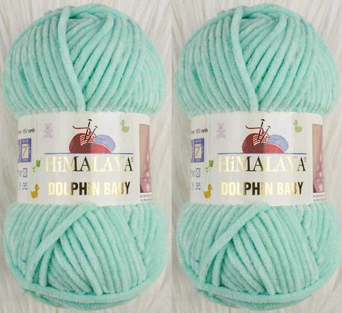 Himalaya Dolphin Baby Yarn Knitting Yarn 2 Skeins 264 Yards 2x100gram Super Bulky Baby Blanket Yarn (80345)...