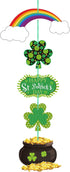 St. Patrick's Day Door Sign St. Patrick's Day Themed Hanging Welcome Sign Irish Hanging Door Decor with Shamrock for Saint Patricks Day Wall Ornam...