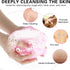 Sibba Exfoliating Shower Bath Gloves Washcloth Back Scrubber 3 Pcs Body Net Rub Sponge Reusable Loofah Towel Skin Brush Clean Scrubbing Accessorie...