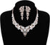 JOERICA Crystal Bridal Wedding Jewelry Set for Women Rhinestone Necklace Bracelet Earrings Set Bridal Jewelry Set for Wedding...