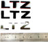 1x OEM LTZ Letter Nameplate Emblem Badge Compatible with Silverado Sierra Tahoe Suburban Glossy (2007-2018 Redline)...