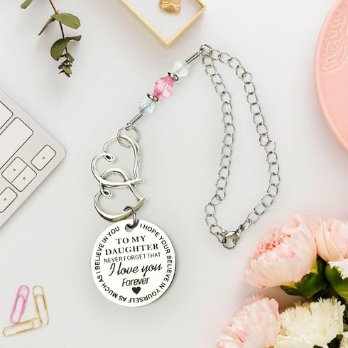 Daughter Gifts, Daughter Birthday Gifts, Gifts for Daughter, Daughter Gifts from Mom Dad, Car Hanging Accessories Interior Decors - to Daughter...