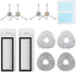 Replacement Parts - Replenishment Kit Compatible with NARWAL T10 J1 J2 Robtic Vacuum Cleaner Robot, 2 Hepa Filters, 4 Side Brushes, 4 Microfiber M...