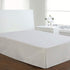 Luxury Hotel Tailored Bed Skirt, Box Pleats, 14 Inch Drop, Twin, White...