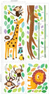 DECOWALL DW-1402 Little Monkeys Tree and Animals Height Growth Chart Kids Wall Stickers Wall Decals Peel and Stick Removable Wall Stickers for Kid...