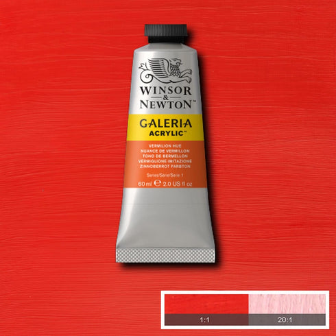 Winsor & Newton Galeria Acrylic Color, 60ml (2-oz) Tube, Vermilion Hue...