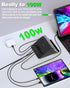 Multi-Device Charging Station, 100W GaN 6-Port USB C Charger Hub with 45W PD Wall Adapter & 15W Wireless Charger. Compatible with iPhone, iPad, Sa...
