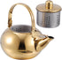 1pc Stainless Steel Pot Whistling Teakettle Classic Teapot Water Kettle Stove Top Kettle Water Boiler Stove Top Round Tea Pot Coffee Pot Tea Kettl...