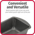 GoodCook 8" x 4" Nonstick Steel Bread Loaf Pan, Multipurpose Nonstick Bread and Meatloaf Baking Pan, Gray...