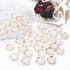 100PCS Acrylic Cherry Blossom Flower Beads, 18MM White Flower Spacer Beads for Jewelry Making, Acrylic Floral Loose Beads for Bracelet Making, Flo...