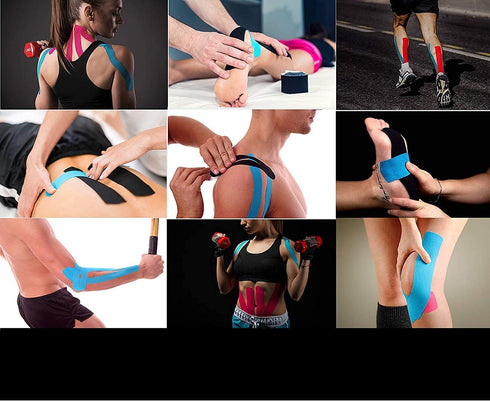 Hampton Adams | As Seen on Shark Tank | Elastic Kinesiology Tape (2-Pack) | Uncut Athletic Tape Supports & Protects Muscles Knees Shoulders & Plan...