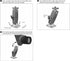 ARKON Mounts - Heavy Duty AMPS Wall Mounting Pedestal for Cameras and Video Cameras 4-Hole AMPS Camera Wall or Flat Surface Mount Compact Design 3...