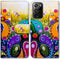 Samsung Galaxy Note 20 Ultra 5G Leather Flip Case, Colorful Dragonfly, Card Slot, Kickstand, Magnetic, for Note 20 Ultra...