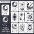 Wall Stencils for Painting 12X8 inches Reusable Star Moon Tile Stencil Walls Concrete Floor Stencils for Painting Patio Wall Cement Bathroom Floor...