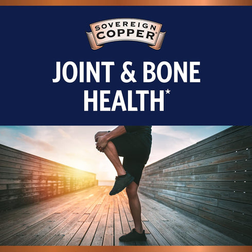 Bio-Active Copper Hydrosol, Daily+ 4-in-1 Wellness Supplement for Joint and Bone*, Hair, Skin and Nails*, Cardiovascular Health* and Energy and Me...