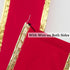 MEEDEE Red Velvet Ribbon 2.5 Inch Red Velvet Christmas Ribbon 10 Yards Red Velvet Wired Ribbon with Gold Greek Key Edge Ribbon Red Ribbon for Chri...
