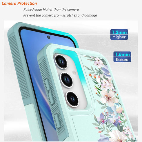 for Samsung Galaxy A35/A55 5G Case: Cute Flowers Floral Design for Girls Women Slim Soft TPU Bumper Shockproof Silicone Cell Phone Cover A35 A55 (...