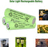 16 Packs Solar Lights Batteries AA1000mah 1.2V Ni-MH Rechargeable Double A Battery for Outdoor Solar Lights, String Lights, Pathway Lights...